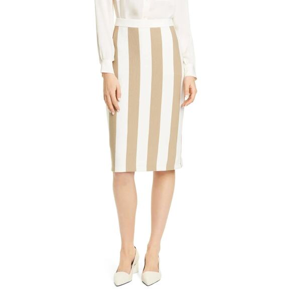 Club Monaco Striped Pencil Skirt Size XS - Picture 1 of 4